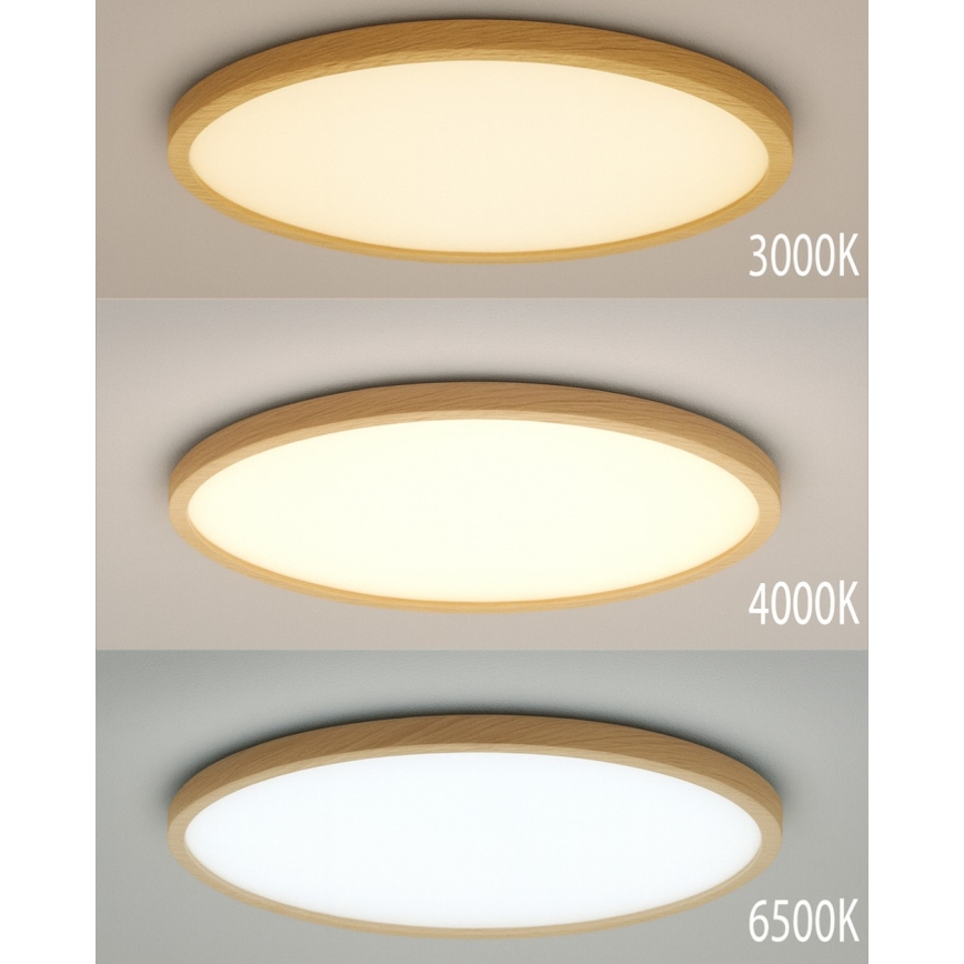 Plafon LED/32W/230V 3000/4000/6500K Ø 40 cm bege