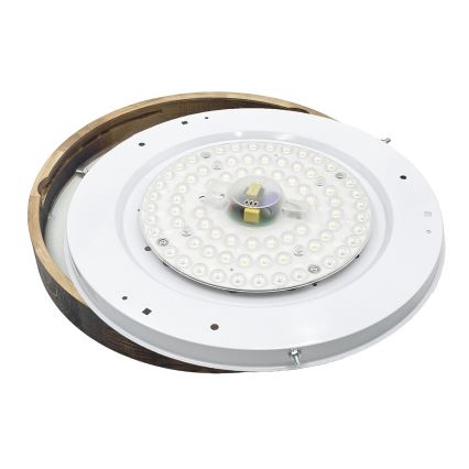 Plafon LED OAK SLIM LED/36W/230V 4000K Ø 47 cm carvalho/castanho-escuro