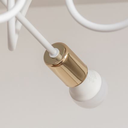 Plafon OXFORD 3xE27/15W/230V dourado/branco