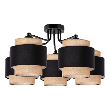 Plafonier 5xE27/60W/230V bege