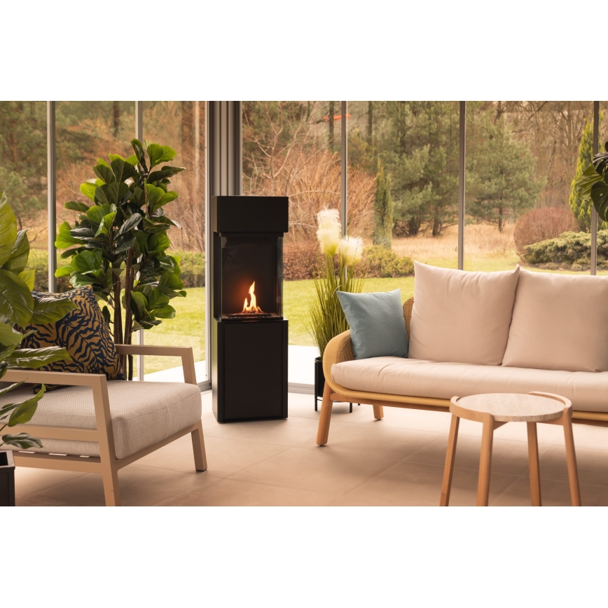 Planika - Lareira BIO com comando 126,2x40 cm 3,5kW/230V preto