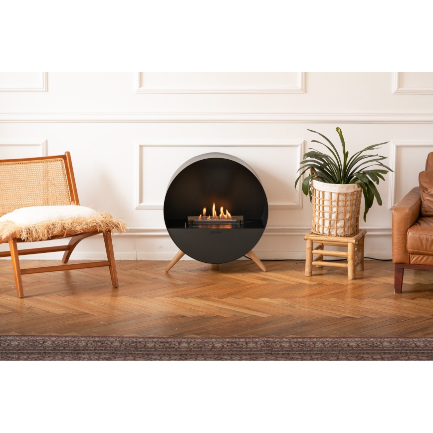 Planika - Lareira BIO com comando 72,6x65 cm 2,5kW/230V preto