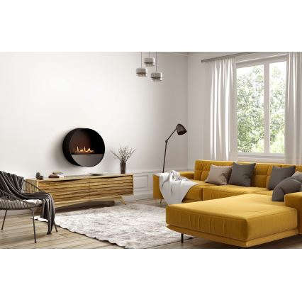 Planika - Lareira BIO com comando 72,6x65 cm 2,5kW/230V preto