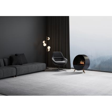 Planika - Lareira BIO com comando 72,6x65 cm 2,5kW/230V preto