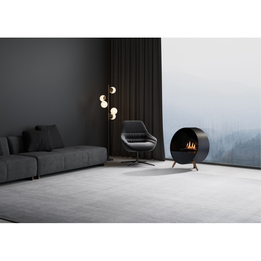 Planika - Lareira BIO com comando 72,6x65 cm 2,5kW/230V preto