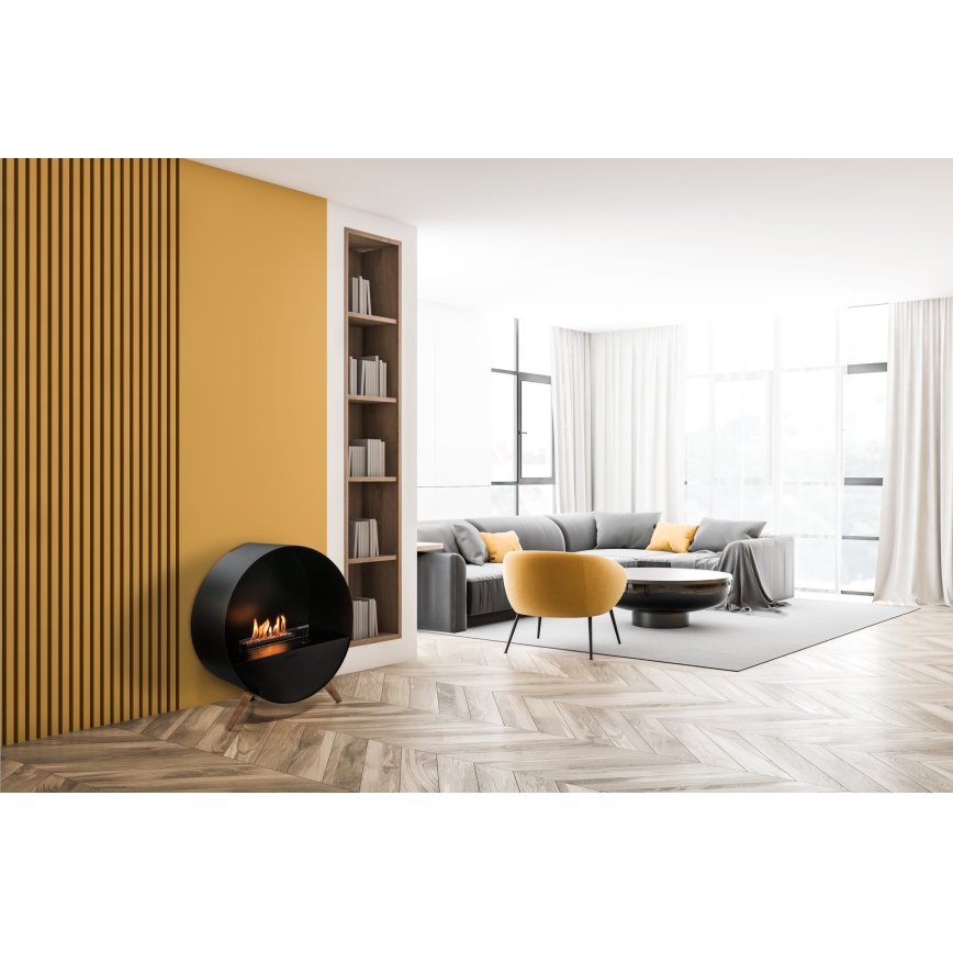 Planika - Lareira BIO com comando 72,6x65 cm 2,5kW/230V preto