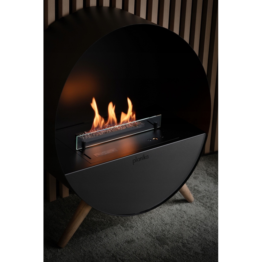 Planika - Lareira BIO com comando 72,6x65 cm 2,5kW/230V preto