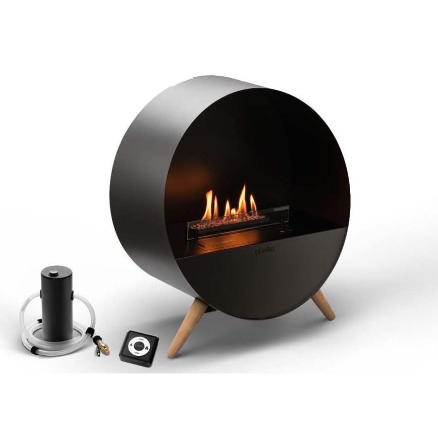 Planika - Lareira BIO com comando 72,6x65 cm 2,5kW/230V preto