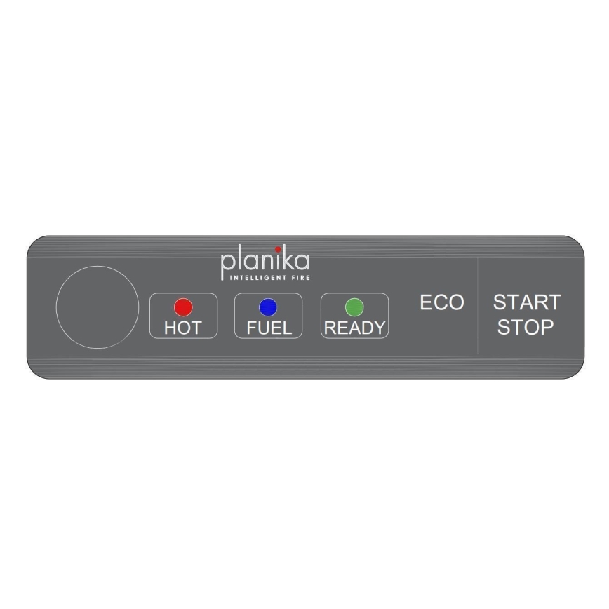 Planika - Lareira BIO com comando 72,6x65 cm 2,5kW/230V preto