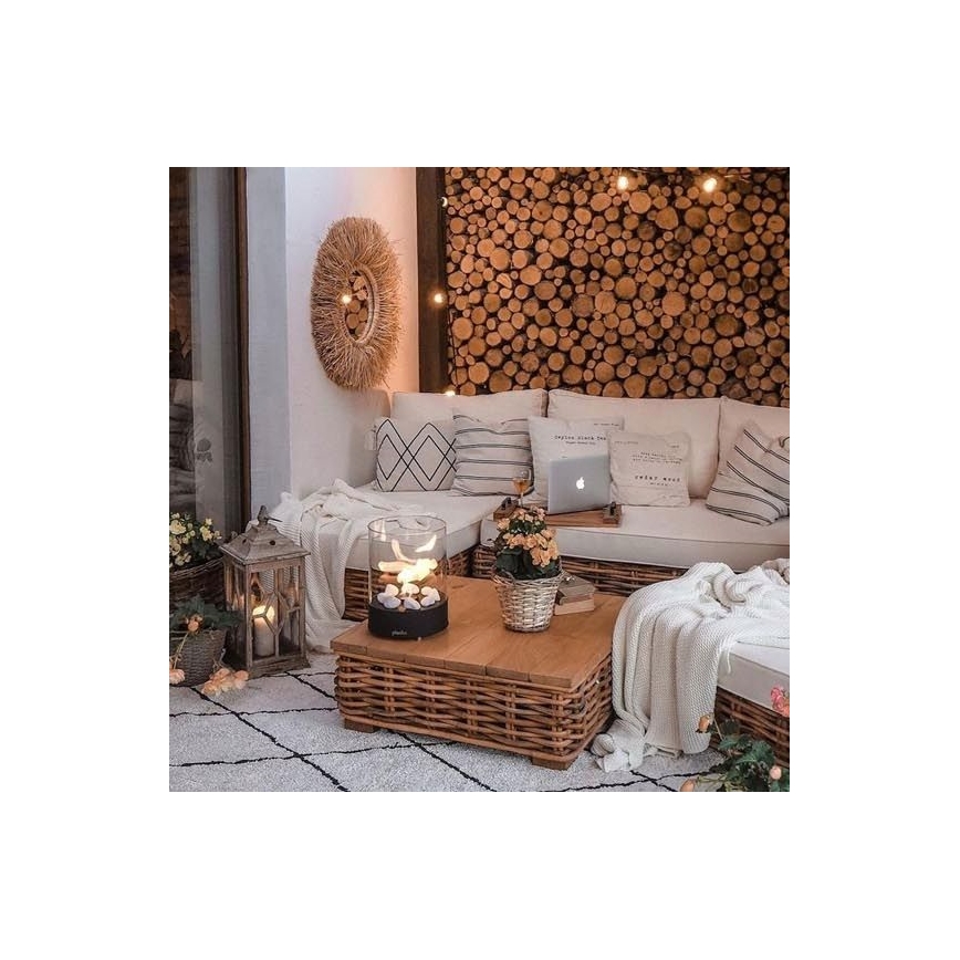 Planika - Lareira BIO 36,3x25,1 cm 2,5kW preto