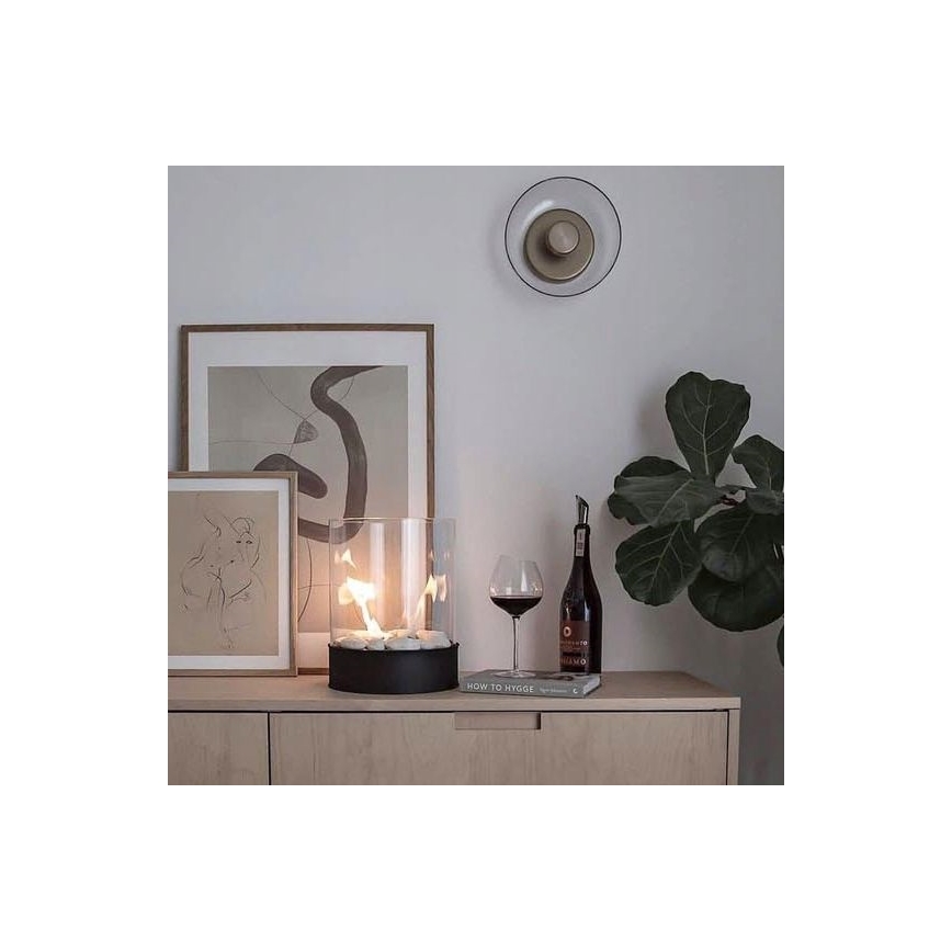 Planika - Lareira BIO 36,3x25,1 cm 2,5kW preto