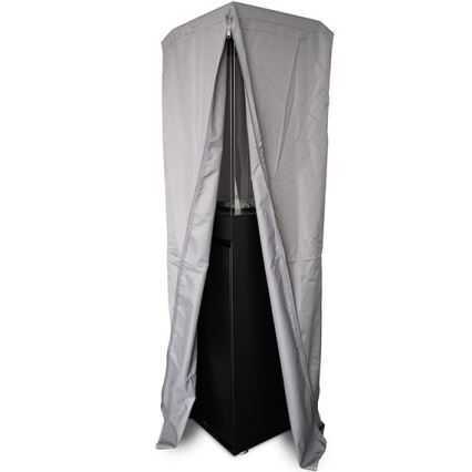 Planika - Lareira exterior a gás 142x36 cm 8kW 1xAAA preto + capa de proteção