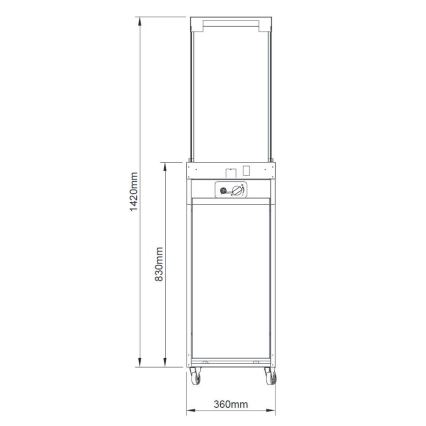 Planika - Lareira exterior a gás 142x36 cm 8kW 1xAAA preto + capa de proteção