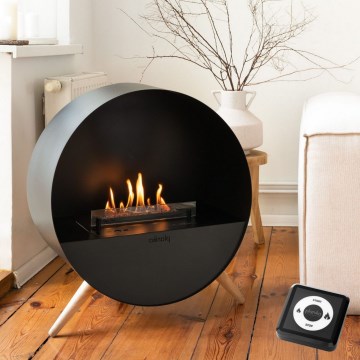 Planika - Lareira BIO com comando 72,6x65 cm 2,5kW/230V preto