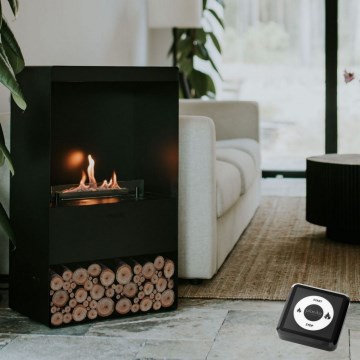Planika - Lareira BIO com comando 83,5x48 cm 2,5kW/230V preto