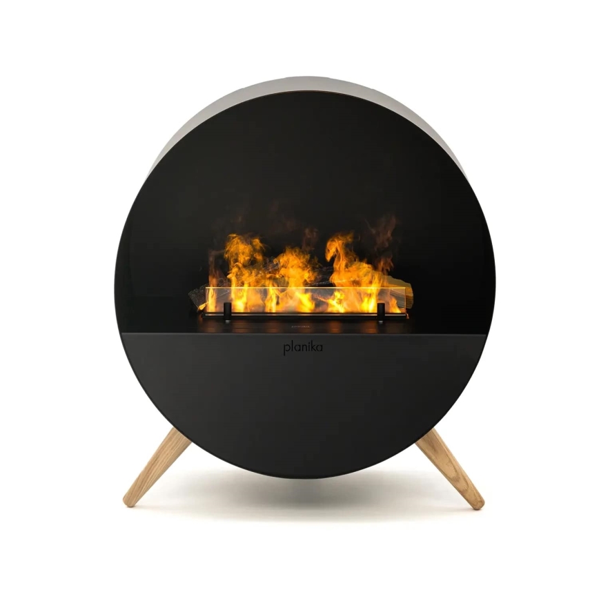 Planika MISTY - Lareira a vapor de água com comando 72,9x65,3 cm 125W/230V preto
