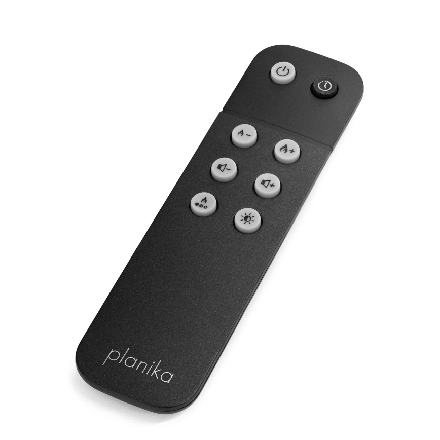 Planika MISTY - Lareira a vapor de água com comando 72,9x65,3 cm 125W/230V preto