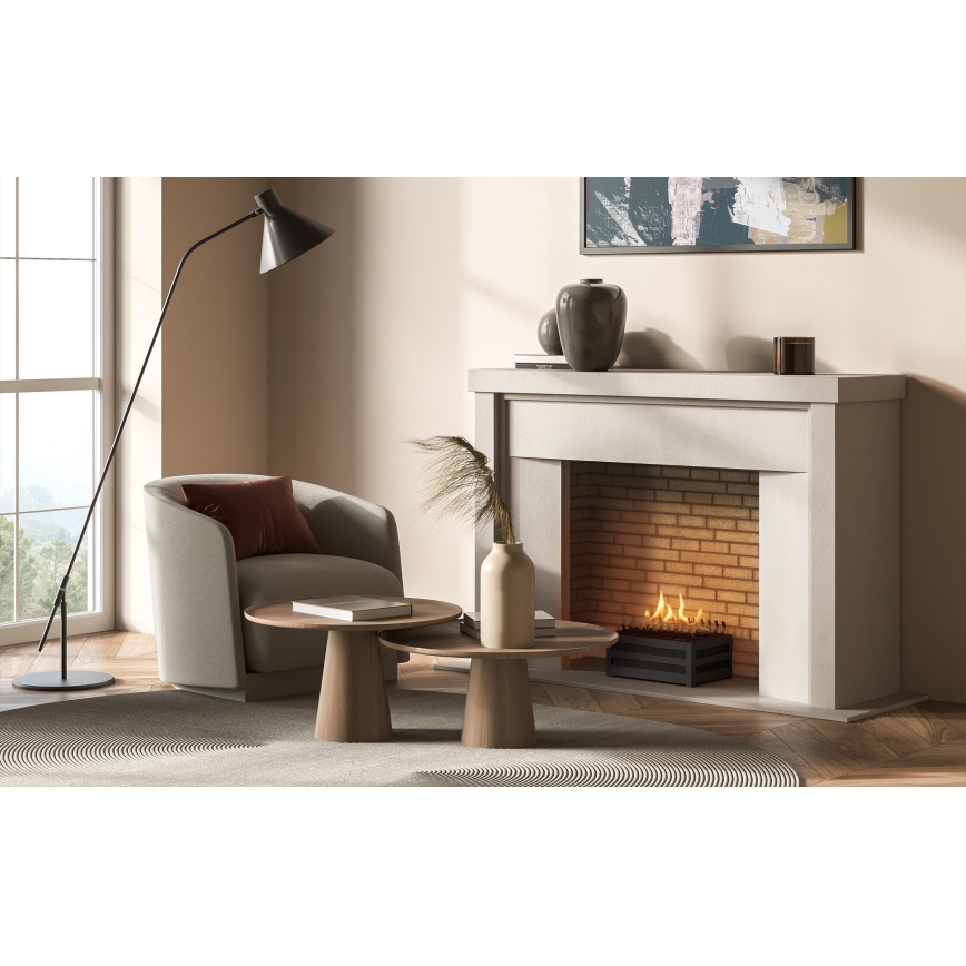 Planika - Lareira BIO com comando 20,8x38,5 cm 2,5kW/230V preto