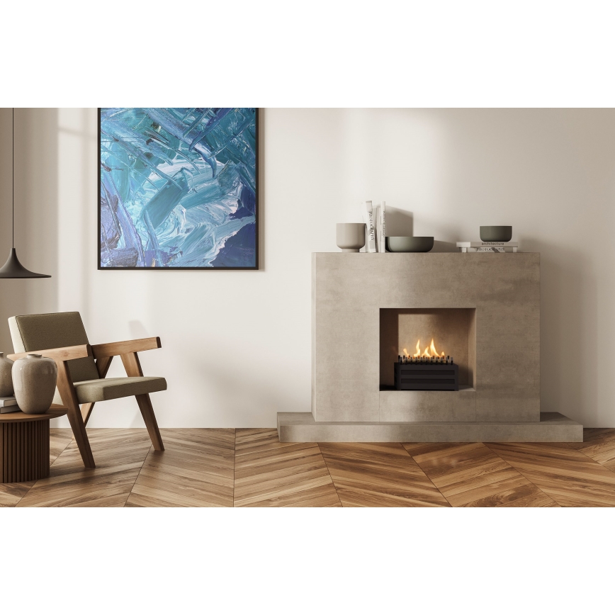 Planika - Lareira BIO com comando 20,8x38,5 cm 2,5kW/230V preto