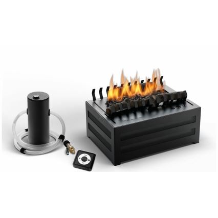 Planika - Lareira BIO com comando 20,8x38,5 cm 2,5kW/230V preto