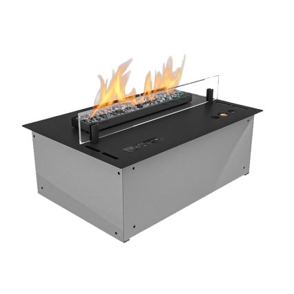 Planika - Incorporado Lareira BIO com comando 19,1x38 cm 2,5kW/230V preto