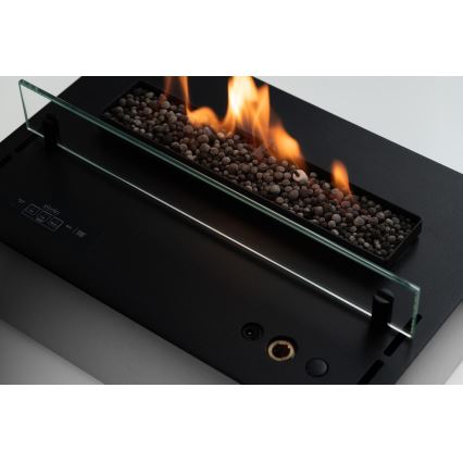 Planika - Incorporado Lareira BIO com comando 19,1x38 cm 2,5kW/230V preto
