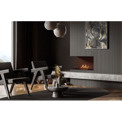 Planika - Lareira universal incorporada BIO com comando 56,2x75 cm 2,5kW/230V