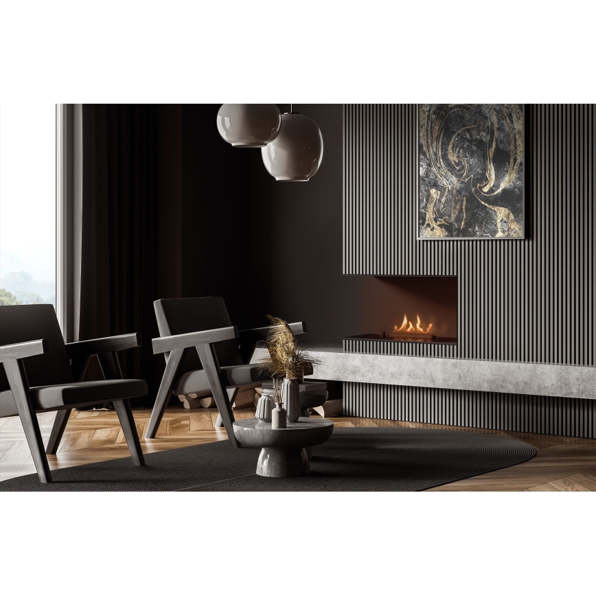 Planika - Lareira universal incorporada BIO com comando 56,2x75 cm 2,5kW/230V