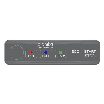 Planika - Lareira BIO com comando 83,5x48 cm 2,5kW/230V preto