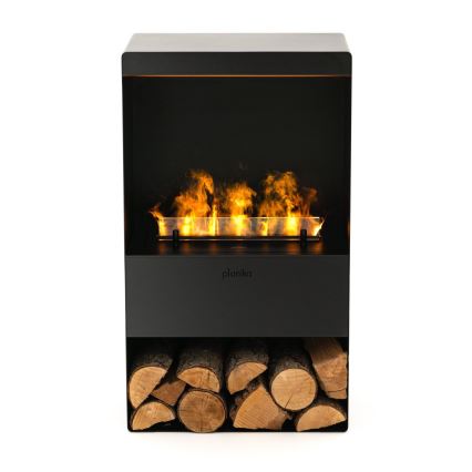 Planika - Lareira a vapor de água com comando 83x48 cm 125W/230V preto