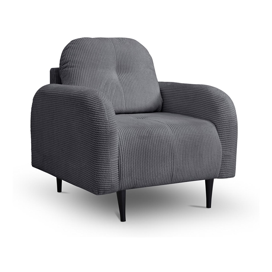 Poltrona estofada CLOUDY cinza