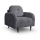 Poltrona estofada CLOUDY cinza