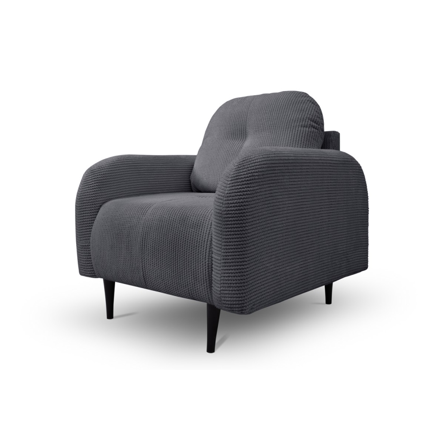 Poltrona estofada CLOUDY cinza
