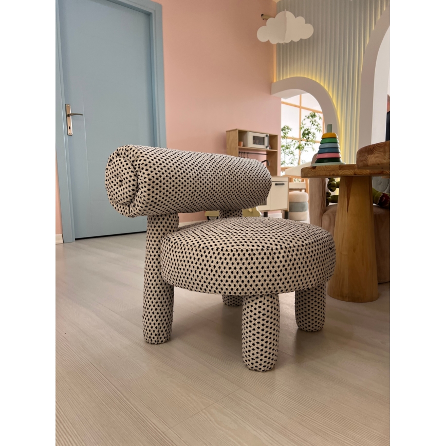 Poltrona infantil MAVI bege/preta
