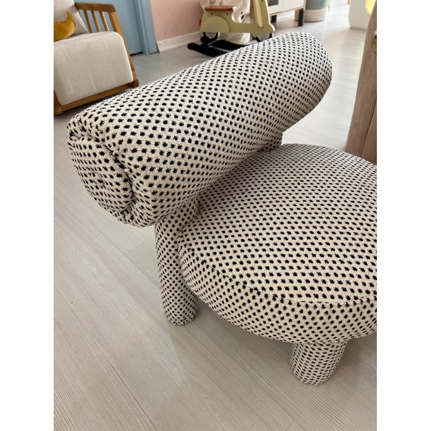 Poltrona infantil MAVI bege/preta