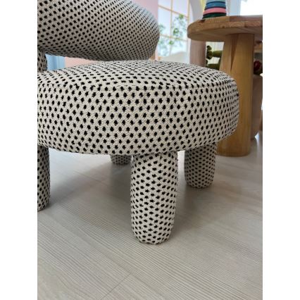 Poltrona infantil MAVI bege/preta