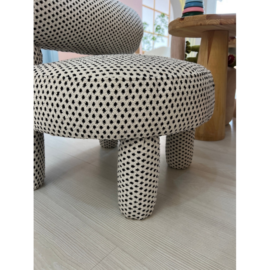 Poltrona infantil MAVI bege/preta