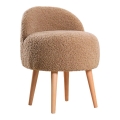 Poltrona infantil MIKI, diâmetro 46 cm, castanha