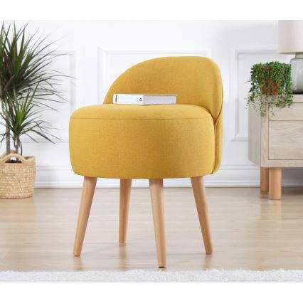 Poltrona infantil NIKI, diâmetro 46 cm, amarela