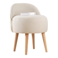 Poltrona infantil NIKI, diâmetro 46 cm, creme