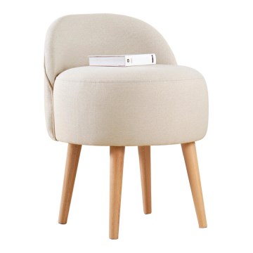 Poltrona infantil NIKI, diâmetro 46 cm, creme