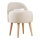 Poltrona infantil NIKI, diâmetro 46 cm, creme