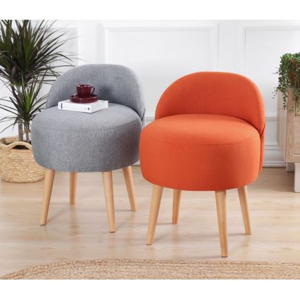 Poltrona infantil NIKI, diâmetro 46 cm, laranja