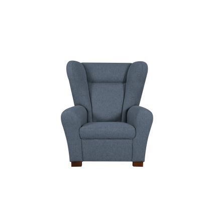 Poltrona VIVA com encosto de abas, azul