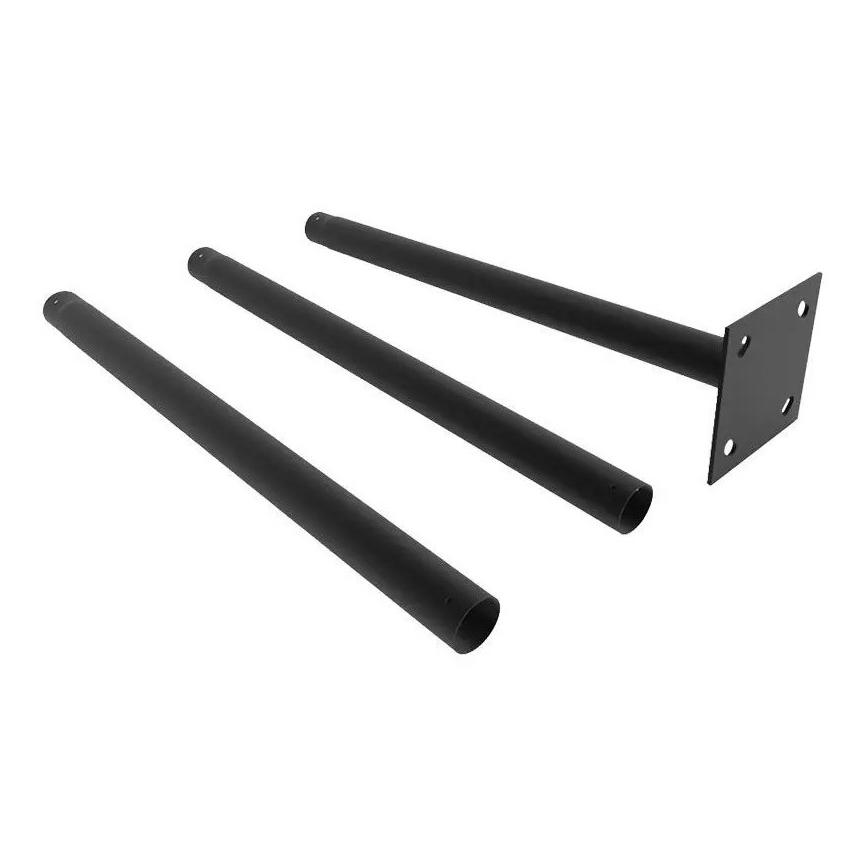 Poste metálico com suporte para iluminação solar 3 m