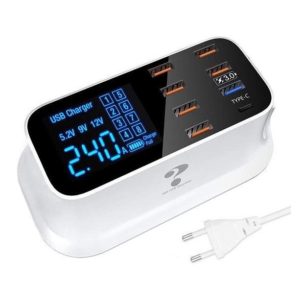 Posto de carregamento 8xUSB 40W/230V