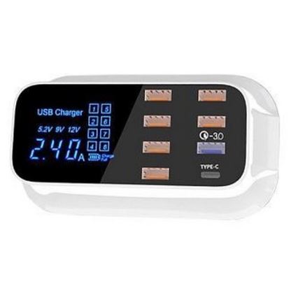Posto de carregamento 8xUSB 40W/230V