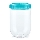 Pote de alimentos INTERLOCK 0,7 l turquesa/transparente