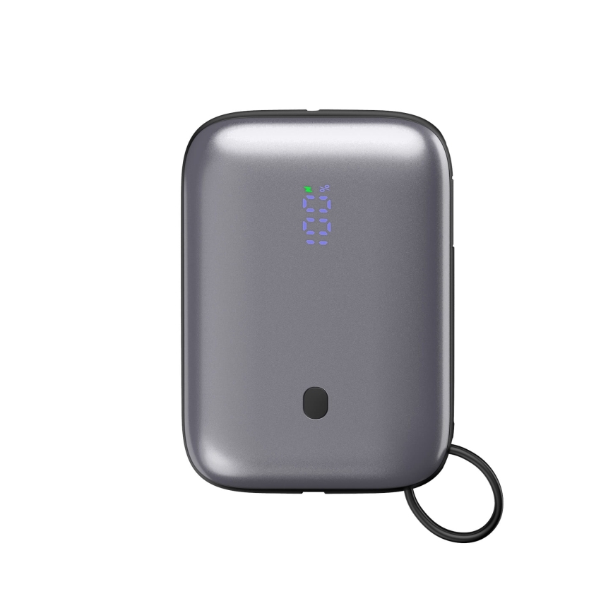 Power Bank 10000 mAh 20W Power Delivery Compact com cabo USB-C dobrável incorporado 1m preto