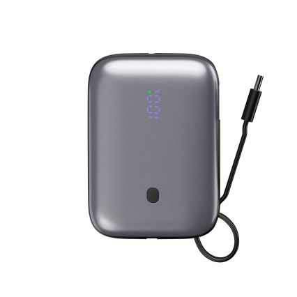 Power Bank 10000 mAh 20W Power Delivery Compact com cabo USB-C dobrável incorporado 1m preto